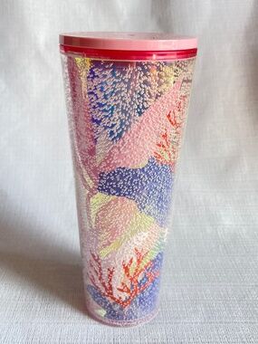 Starbucks Pink Multicolor Seascape Reusable Tumbler